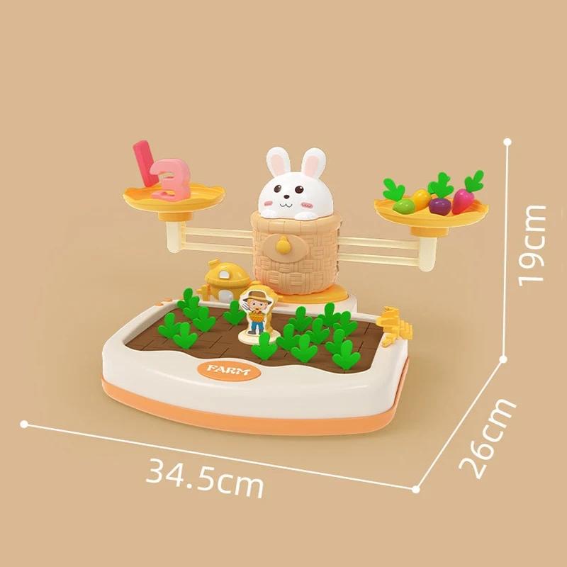 Toddler Montessori Math Toy Radish Harvest Memory Game Number Sense Scale Learning Counting Early Education Parish Teaching AID
