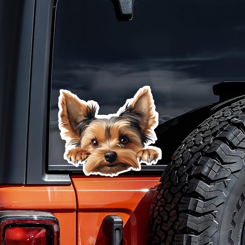 DK125# Yorkshire Terrier Car Stickers Scratch Covering Self-Adhesive Waterproof Decal Motorcycle Decorative Accessories
