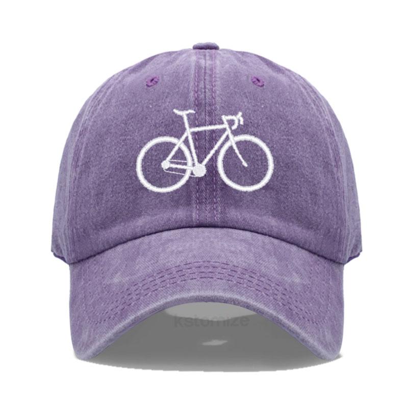 Soft Cotton Baseball Cap for Women Men Adjustable Fashion Bicycle Embroidered Dad Hat Unisex Classic Golf Caps