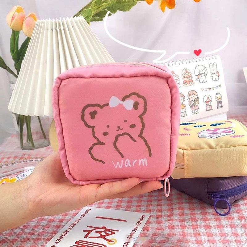 1 Stücke Damenbinden Aufbewahrungstasche Frauen Tampon Taschen Kreditkartenhalter Beutel Serviette Handtuch Kosmetik Baumwolle Geldbörse Organizer
