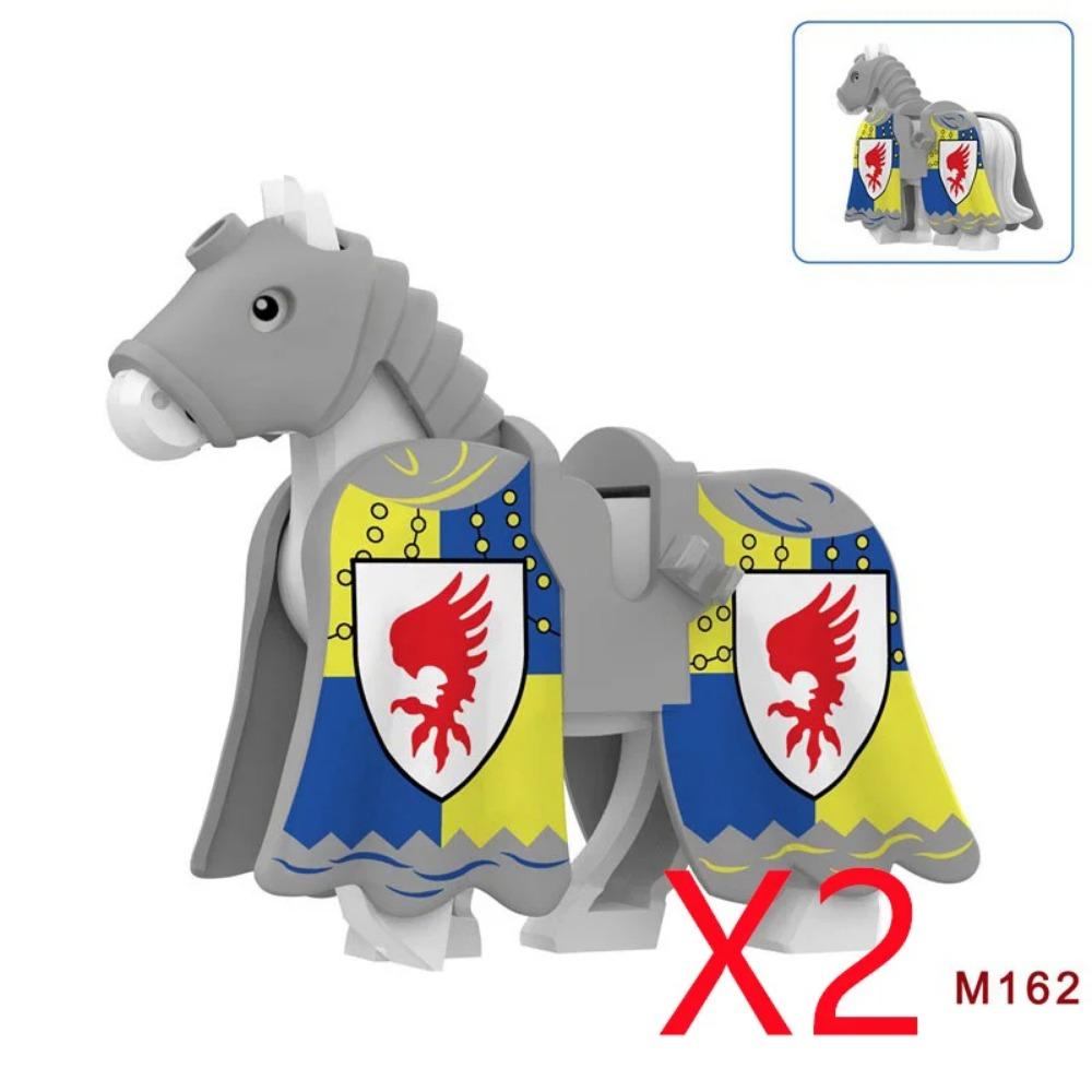 

3-8СМ Строительная игрушка Средневековая военная архитектура Строительные блоки Персонаж Рыцарь Боевой конь Щит Конь Веревка Седло Креативные аксессуары Подарок Игрушка