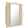 VidaXL LED Bathroom Mirror Cabinet Sonoma Oak 40x12x45 Cm Acrylic 804951
