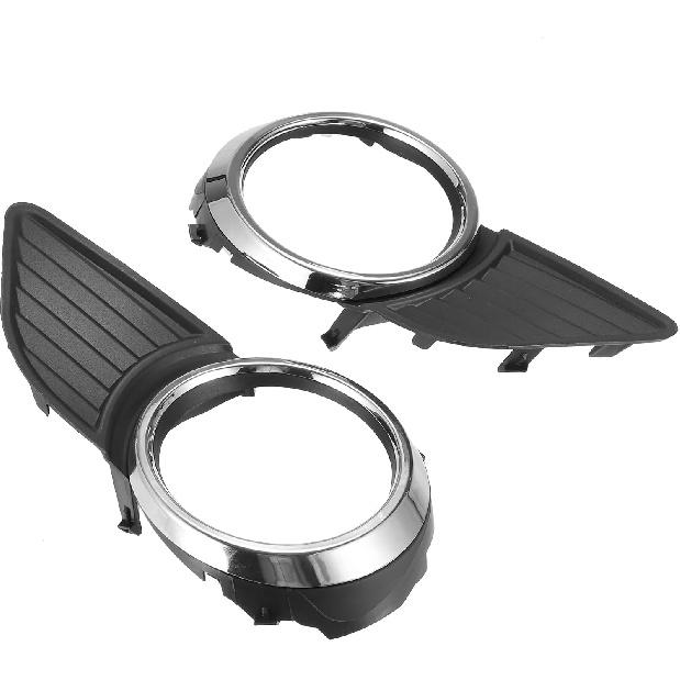 Front Left Right Side Fog Light Grille Cover 52040-08010 52030-08010 Fog Light Bezel Cover Trim for Toyota Sienna 2011-2017 1 Pair