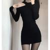 Sexy dress spring new stepmother hip skirt female spice girl royal sister black suit tight inside skirt