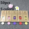 50pcs/set Tea Wax Candle Birthday Wedding Party Candle Candlelight Dinners Candle Romantic Decorative Candles In Aluminum Cups