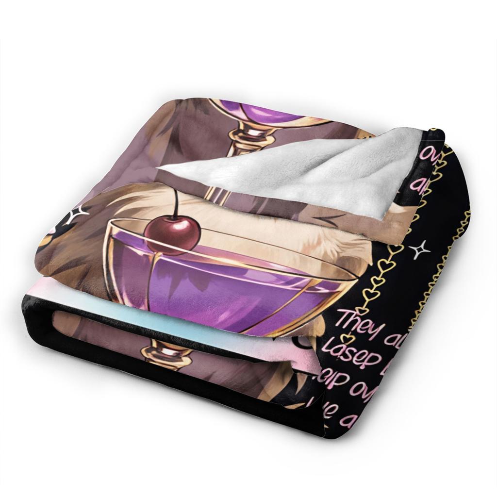 Dungeon Crawler Carl Princess Donut Flannel Blanket Girls Soft Throw Blanket Winter Bedroom Bedspread Sofa Bed Cover