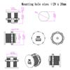 12-24V Double Port USB Power Outlet Car Phone Charging Socket Car SUV Vehicle USB A Type-C Fast Charging Adapter Socket