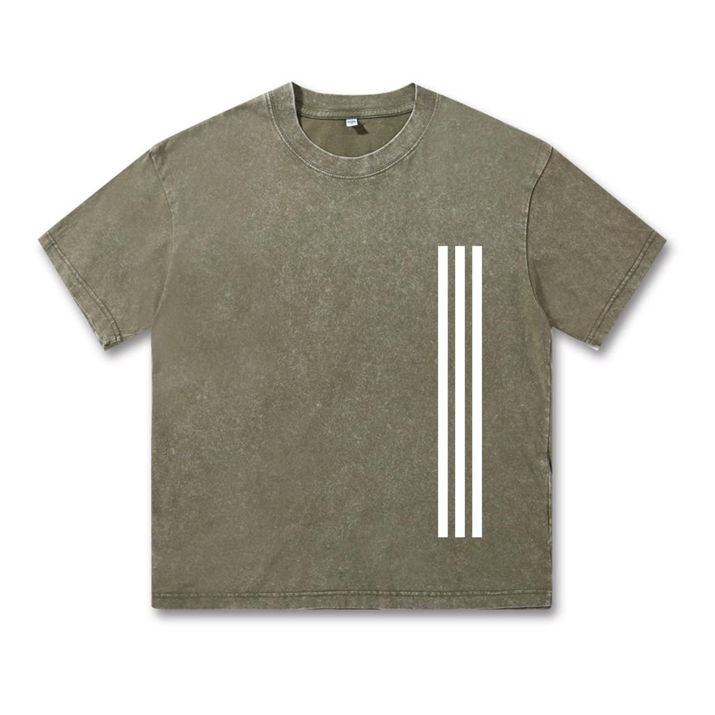 Retro Washed Vintage T-Shirt High Quality T Shirts Summer Oversized Short Sleeve Clothes Retro Washed Cotton Loose Street Tops