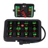 12 Gang Switch Panel Auto Dimmable RGB Circuit Control Relay System for Car Ship LED Light Fan