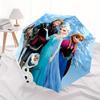 Parapluie à Ouverture et Fermeture Automatiques Personnages de La Reine des Neiges, Parapluie de Voyage Compact, Léger et Portable, Convient pour la Plage les Trajets Bu