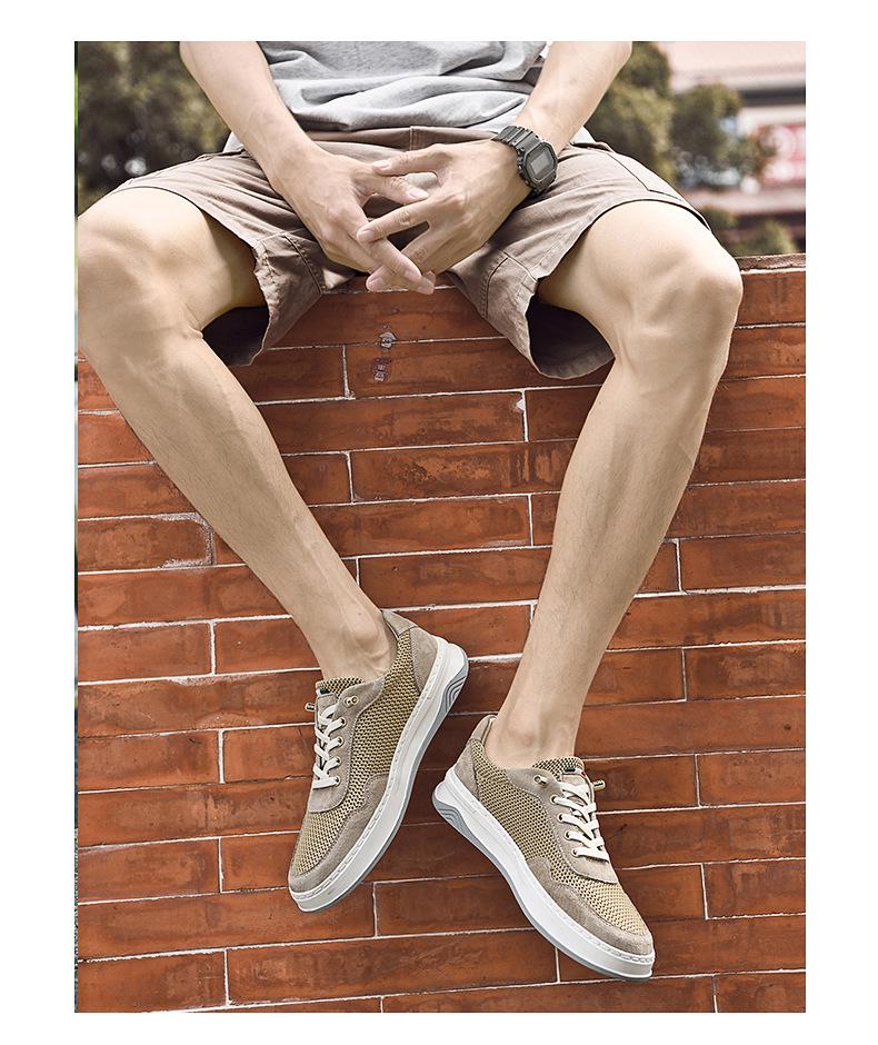 Spring/Summer Men's Mesh Lace-up Breathable Casual Shoes