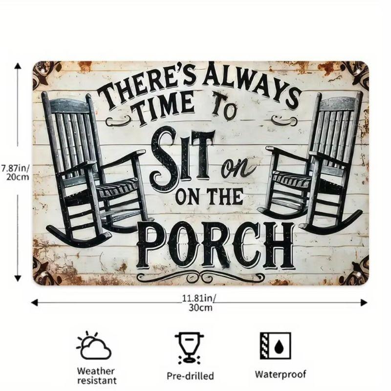 Metal Wall Art Sign Decorative Hanging Plaque 20x30cm