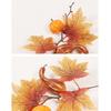 Thanksgiving Autumn Maple Leaf Decoration Accessories Halloween Pumpkin Pine Cone Decor Props Simulation Leaf Cuttings