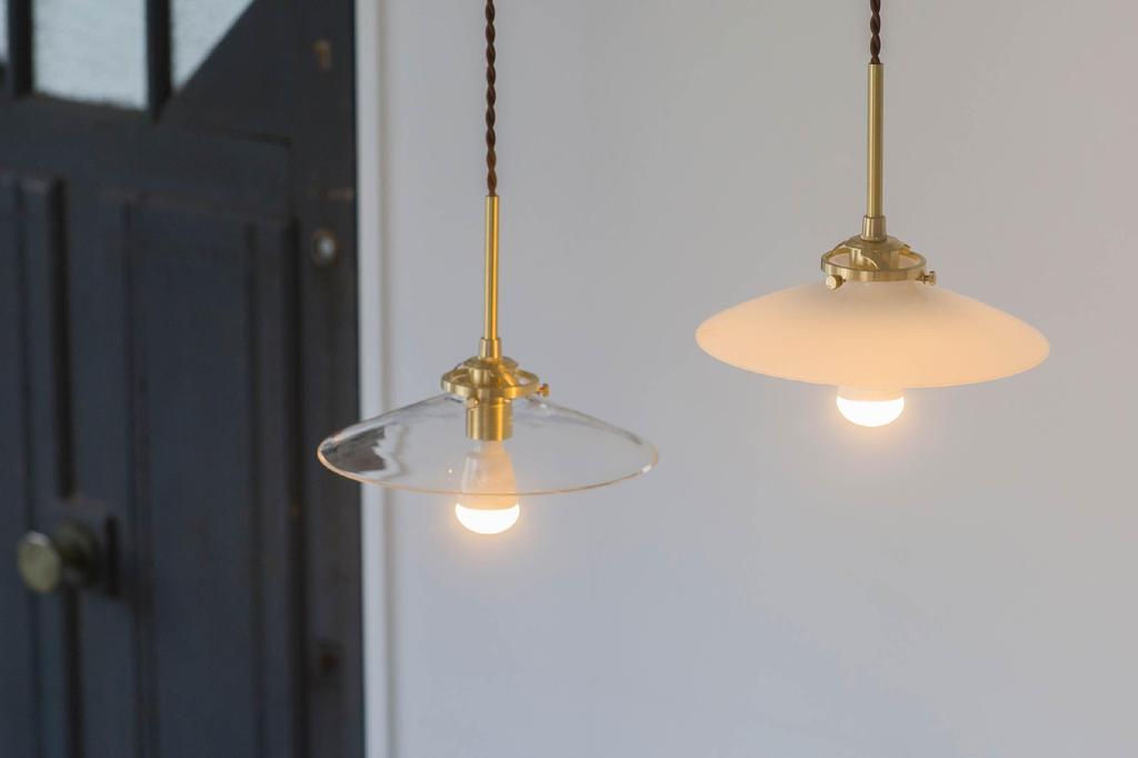 LED pendant ceiling light warm light, fixture, white, KMP-7174WH [Kobe Mother's Lamp]