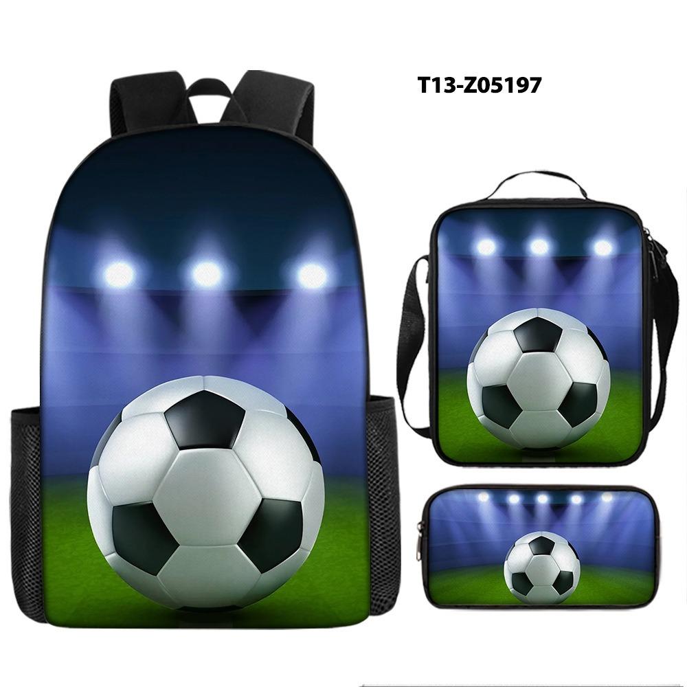 Football Backpack Student School Bag Painted Printing Anti-splashing