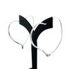 Great TIFFANY&Co. Pierce Open Heart Hoop Pierce Silver AG925 Women Used
