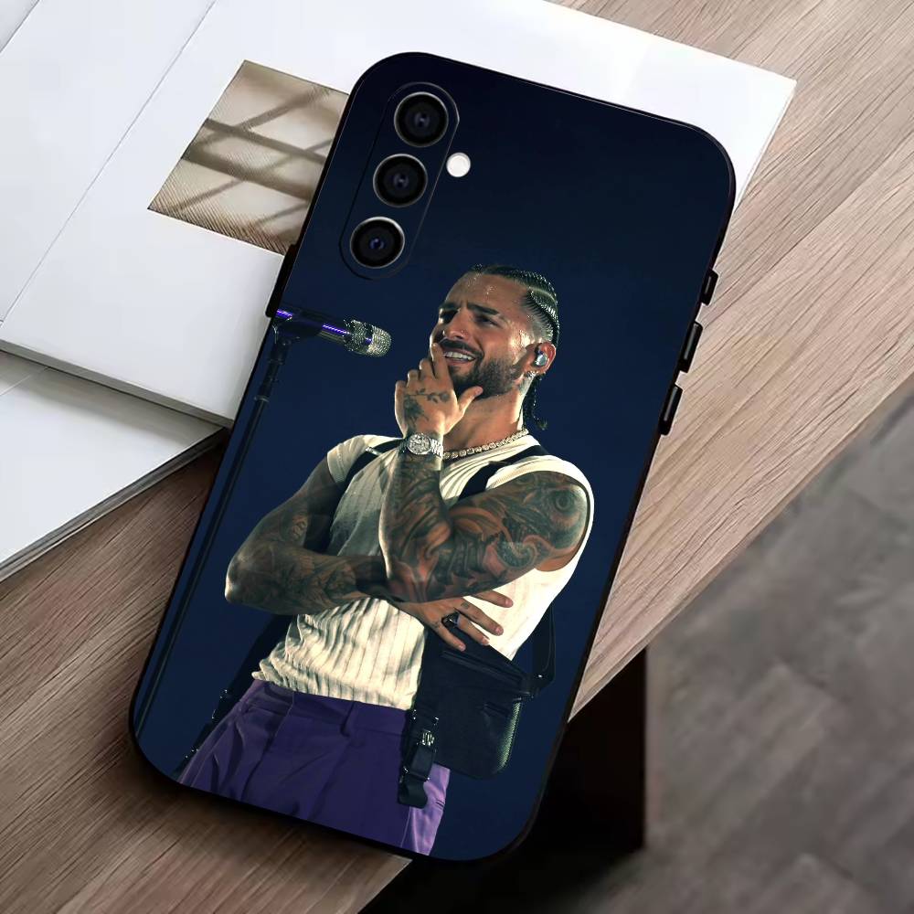 Singer-M-Maluma Phone Case For Samsung Galaxy A73,A72,A71,A70,A53,A52,A51,Soft Silicone Black Cover