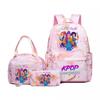 Girls School Backpack Set With Lunch Bag Pencil Case - Large Capacity Cartoon Design Elementary Students