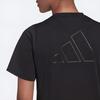 Adidas T Shirts Women's Black Crew Neck Moderate Straight Fit H57742