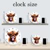 High-Quality Cute High-Quality Countryside High-Quality Highland High-Quality Cow High-Quality Wooden High-Quality Wall High-Quality Clock