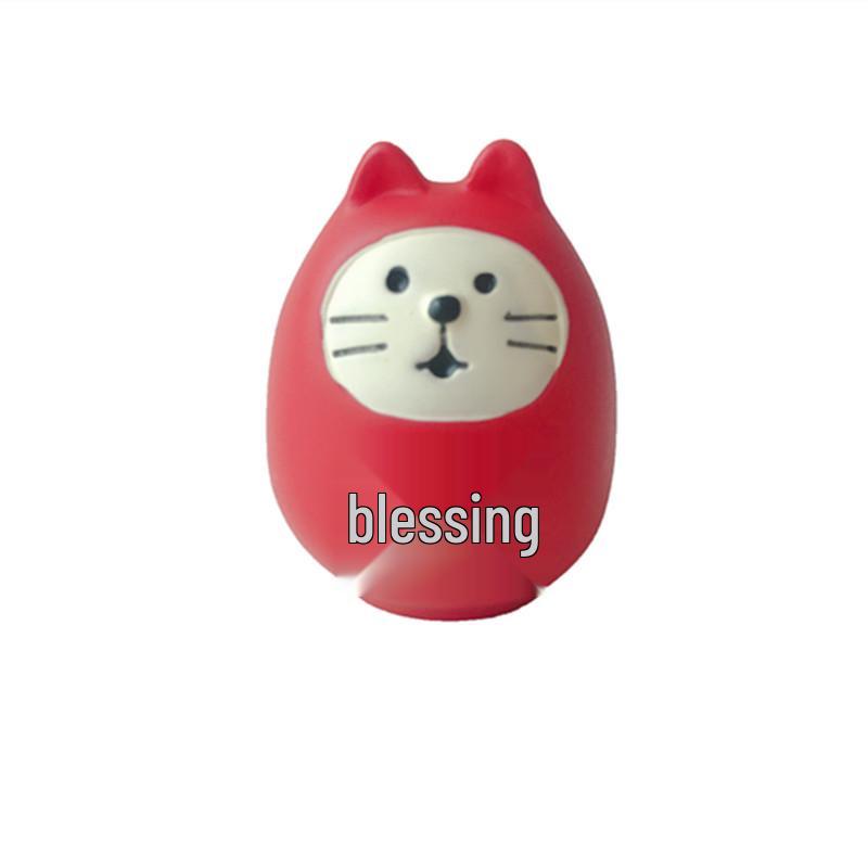 Japanese Zakka Exam Success Daruma Blessing Pig Year Mascot New Year Mini Ornaments