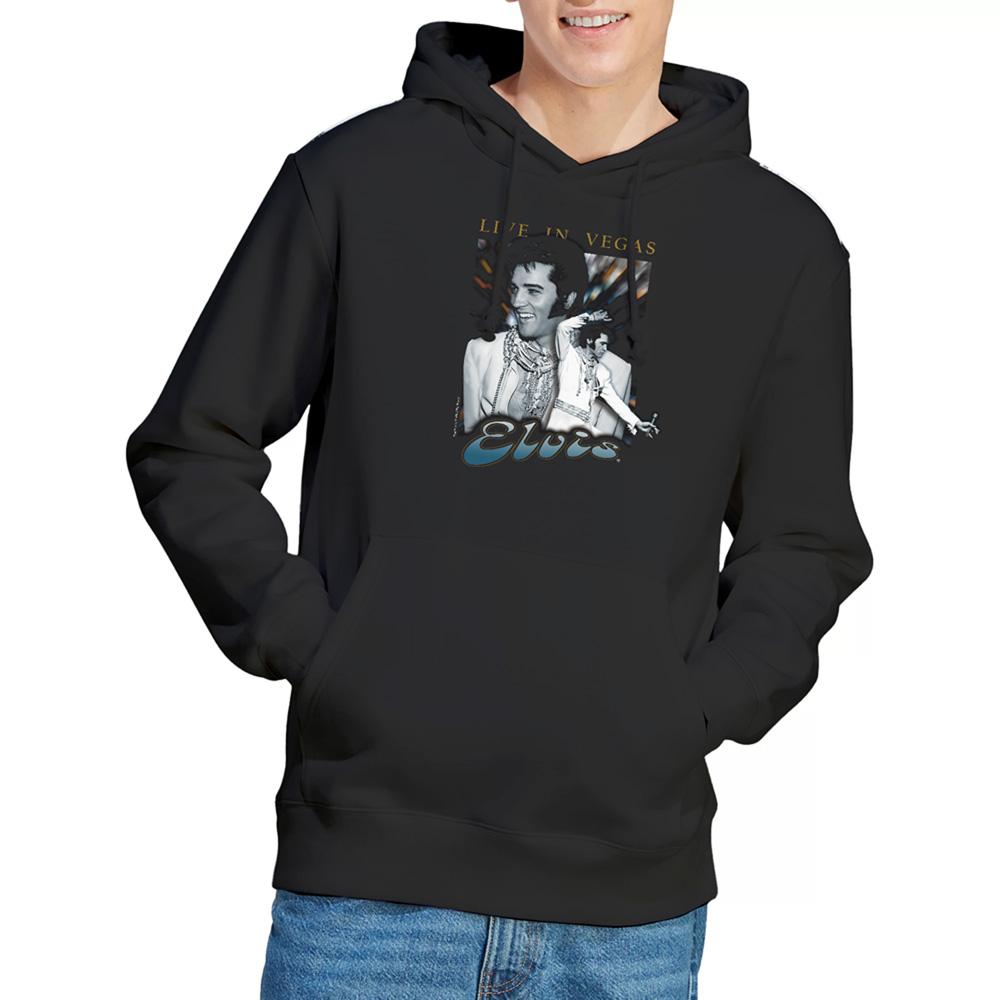 Elvis Presley Unisex Adult Live In Vegas Hoodie