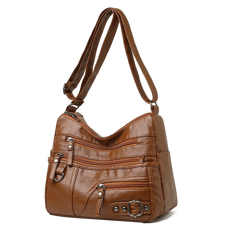 Women's Retro Bag Large Capacity Shoulder Bag Commuter Crossbody Bag