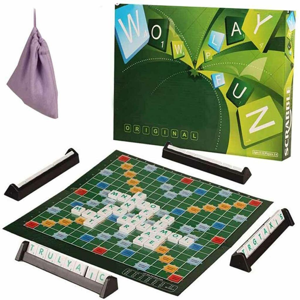 Buy Funny Scrabble Board Game Children Intelligence English Scrabble