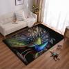 Peacock Printed Carpet with Vibrant Colors and Elegant Design Suitable for Use As an Anti-slip for Living Room Bedroom Sofas