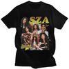 Rapper SZA CTRL X SOS Album Print T Shirt Women Vintage Punk Hip Hop Harajuku Girl's TShirt Fashion Casual T-Shirt Female Top