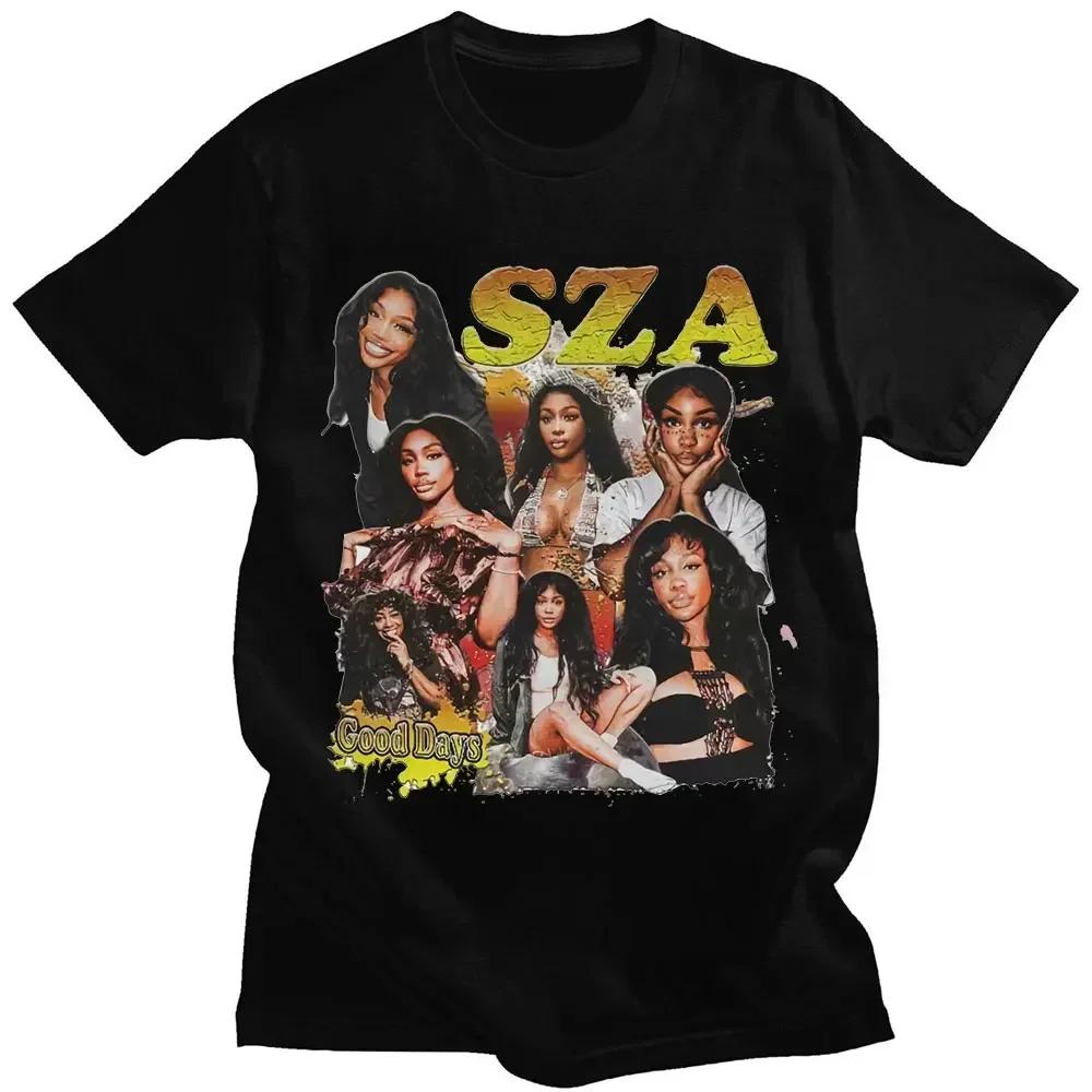 Rapper SZA CTRL X SOS Album Print T Shirt Women Vintage Punk Hip Hop Harajuku Girl's TShirt Fashion Casual T-Shirt Female Top