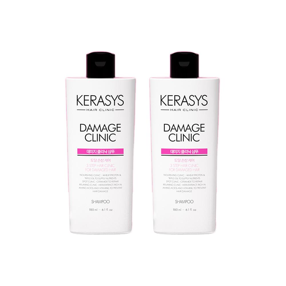 [DAISO] Kerasys Hair Clinic Damage Clinic Shampoo & Conditioner 180ml / Damage & Moisture Clinic Treatment 250ml
