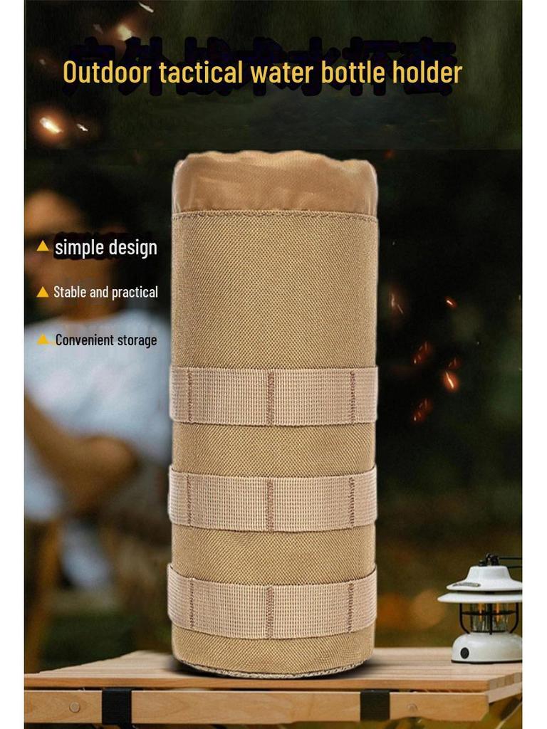 Přenosná sada MOLLE šálek na čaj a láhev na vodu na cestování