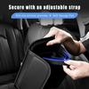 Universal Car Center Console Cover Leather Material Soft Cushion Leather Armrest Cover 2 Storage Bags Durable Protective Cushion