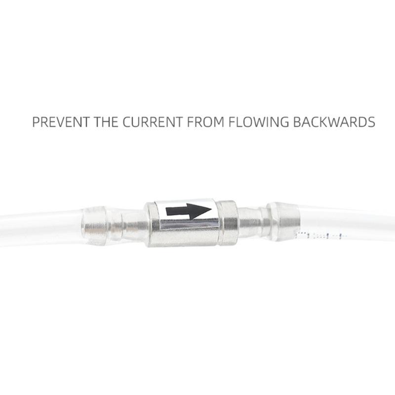 Check for Valve Stainless Steel Non-Return Anti-Backflow Valves for Aquarium Co2 System Ensuring One Direction Water Flo