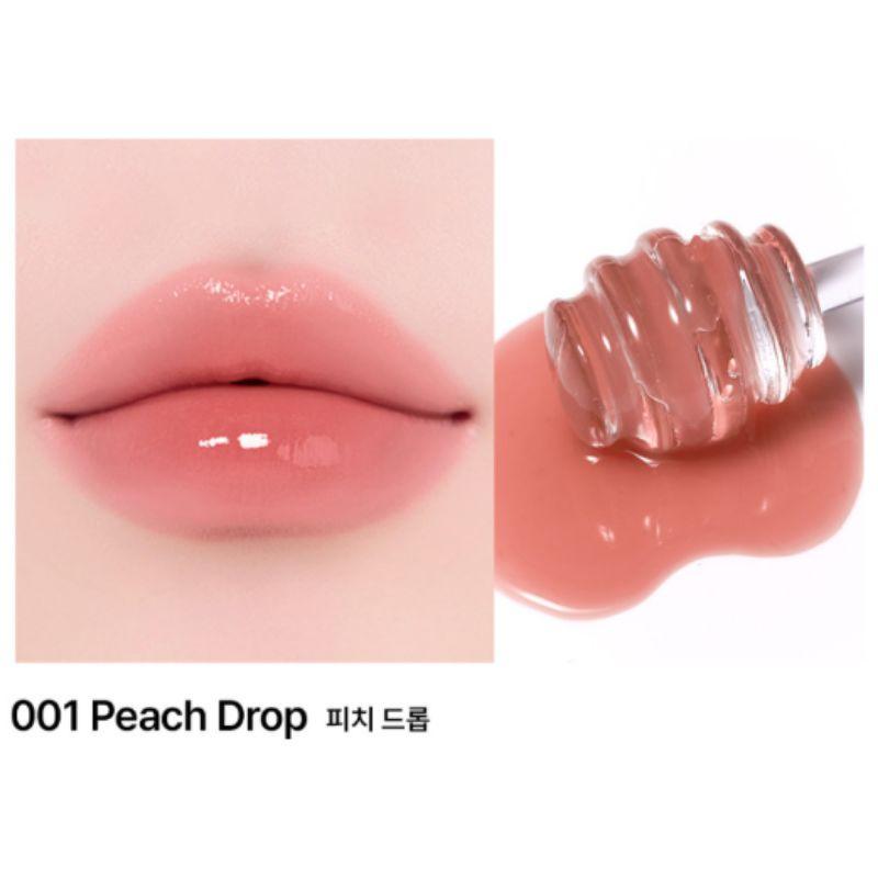 

MUZIGAE MANSION Objet Glossy Lip Tint 6g – High Shine Glassy Hydrating K-Beauty Lip Gloss 8 Colors 001 Peach Drop