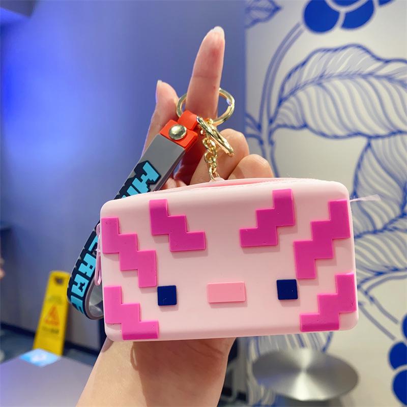 Cartoon Animal Silicone Keychain Bag - Kids' Coin Purse & Toy Pendant