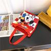 Cartoon Cute Animal Canvas Large-Capacity Handbag Women Bucket Totes Shopper Lunch Bags