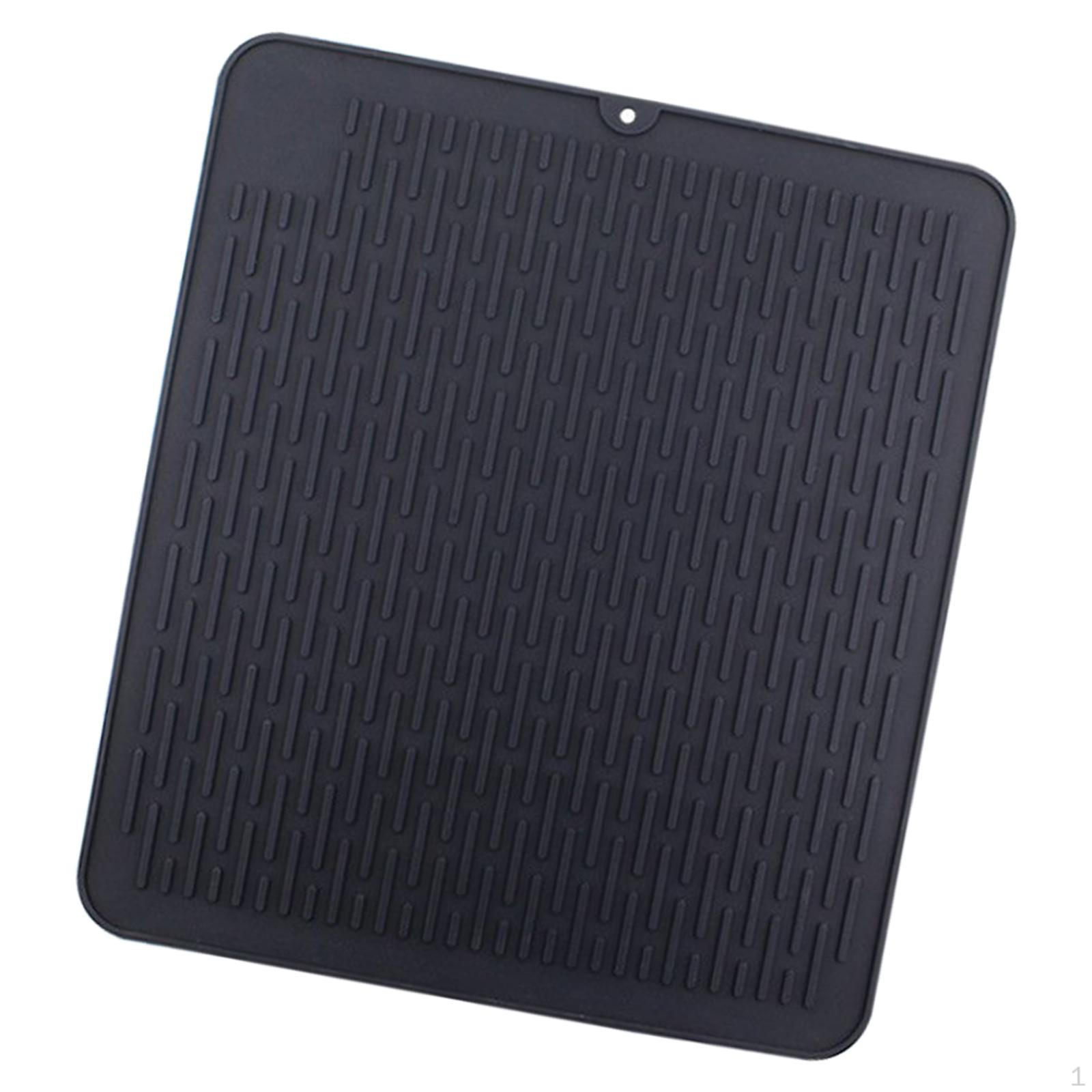 Теплоизоляция нескользящая сушильная подушка коврик для сушки посуды поднос для посуды Drying Mat Black 454005cm 1836₽