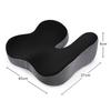 Breathable Memory Foam Seat Cushion, Rebound Wedge Pad for Car or Office Chair.