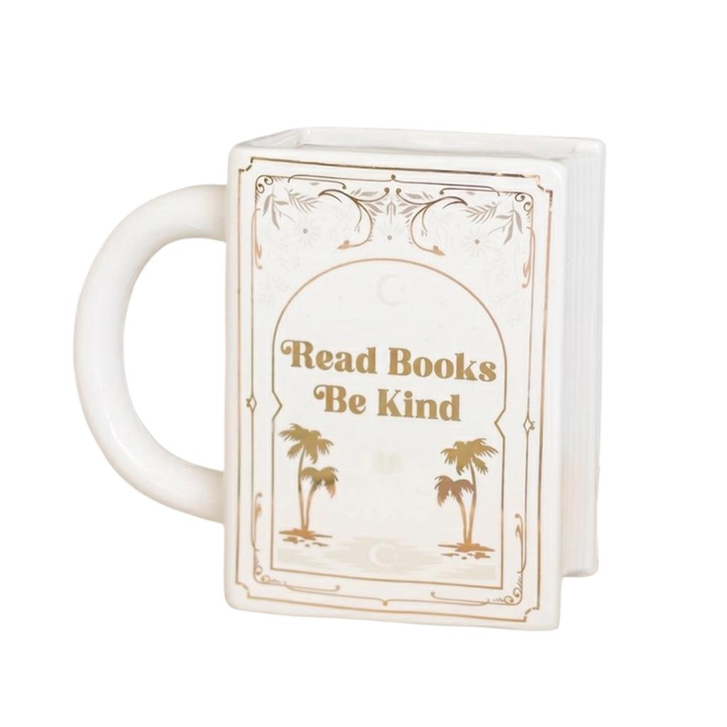 Ceramic Book Shaped Mug with Handle I Love Books Design Novelty Coffee Cup Unique Book Style Ceramic Mug for Home Office Use