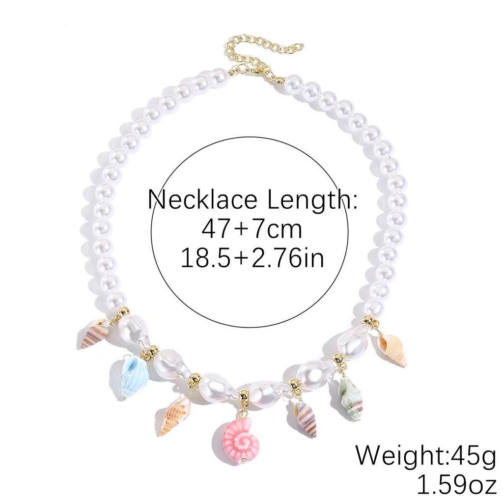 Summer Ocean-Style Starfish Necklace with Colorful Rope and Ceramic Pendant