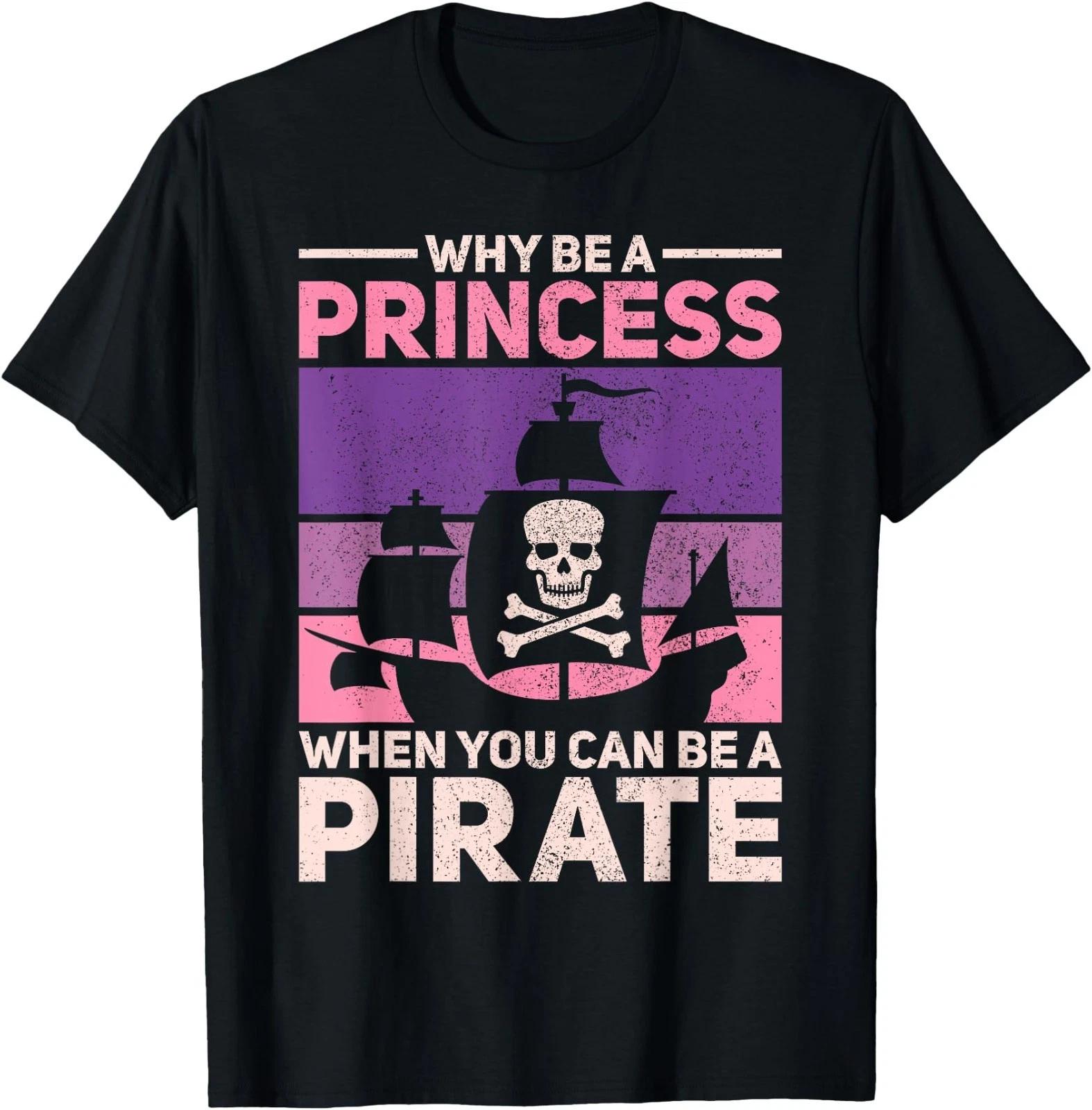 Funny Pirate Girls Outfit Pirate Costume Vintage Pirate Ship T-Shirt 3XL