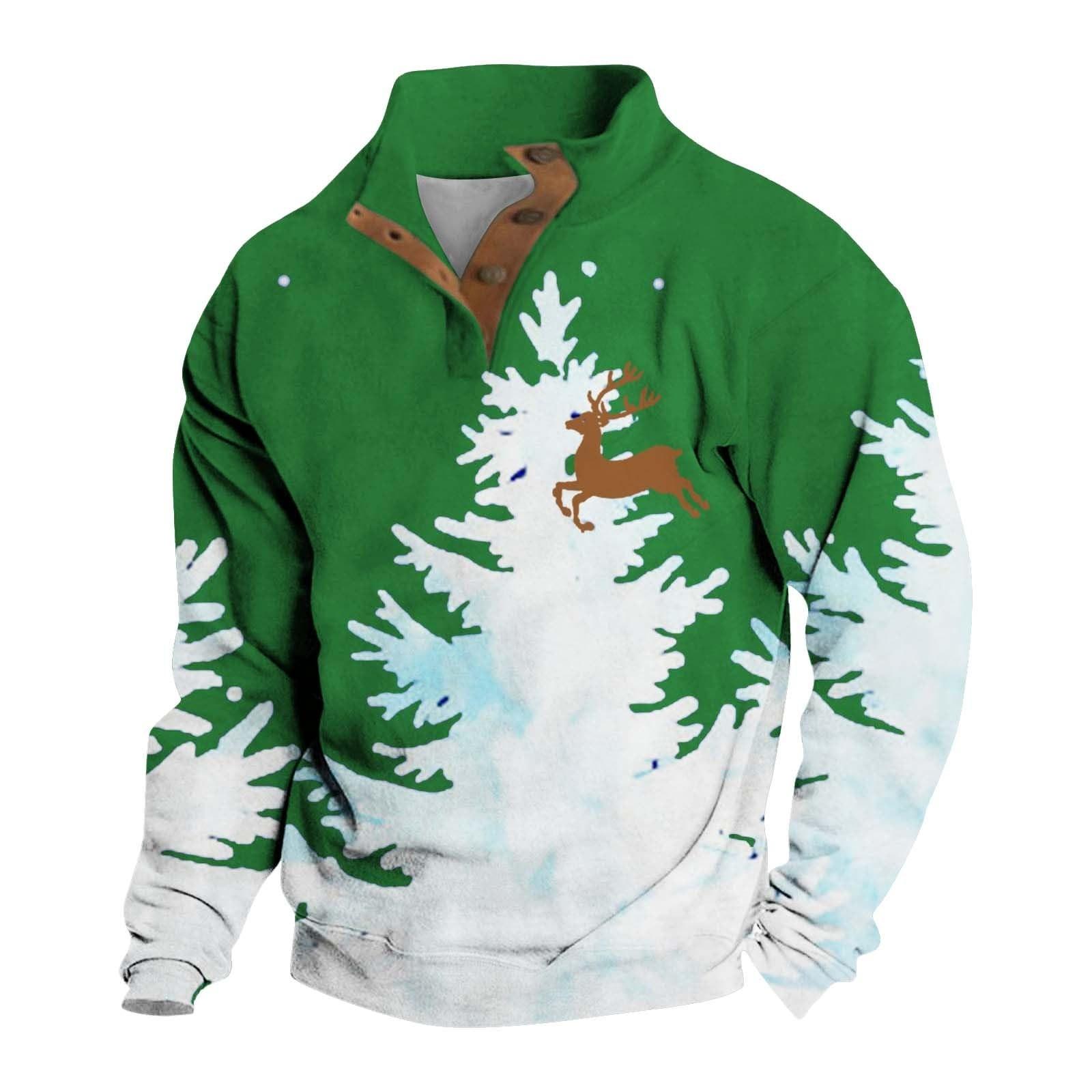 

Весенне-осенняя мужская толстовка с воротником-стойкой на открытом воздухе, повседневные свитера, топы L зелёный