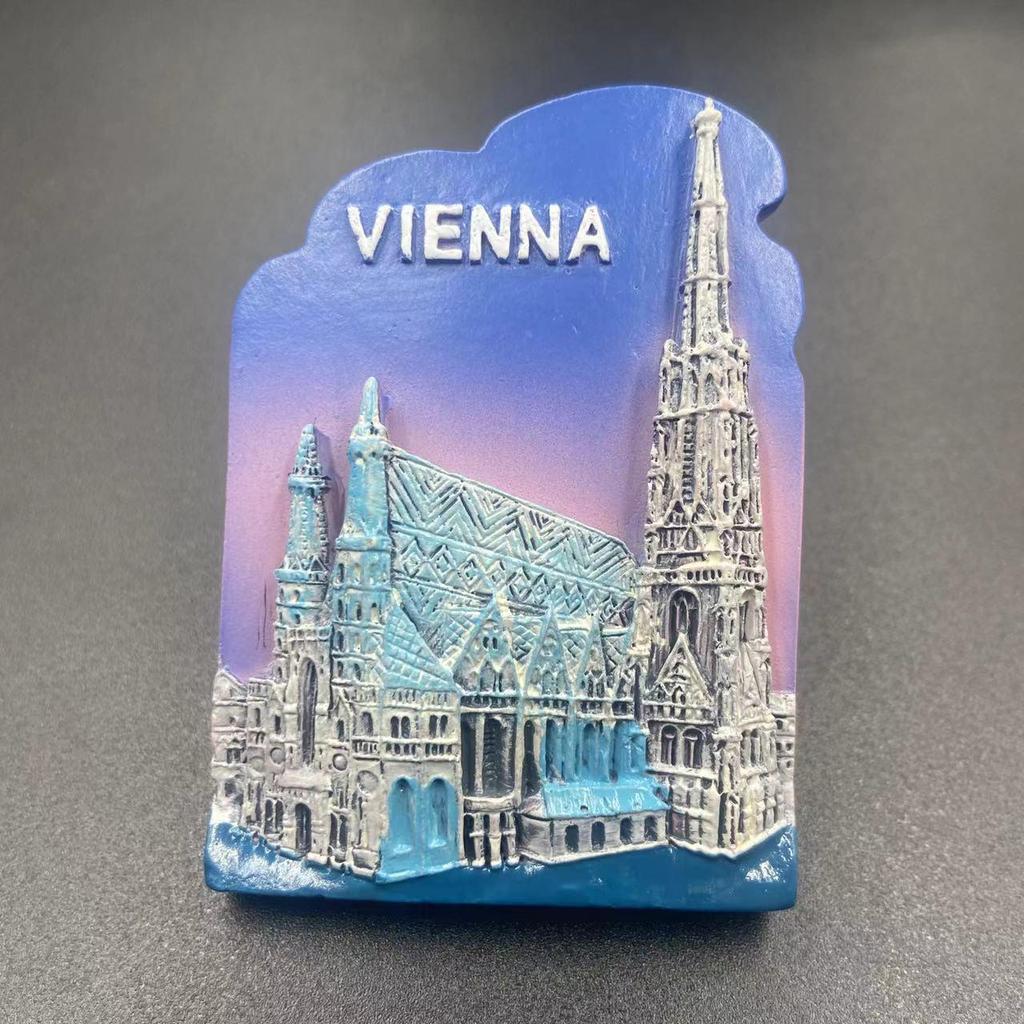 Scenic Building Souvenir Magnets: Cultural Craft Decorations & Collectible Gifts