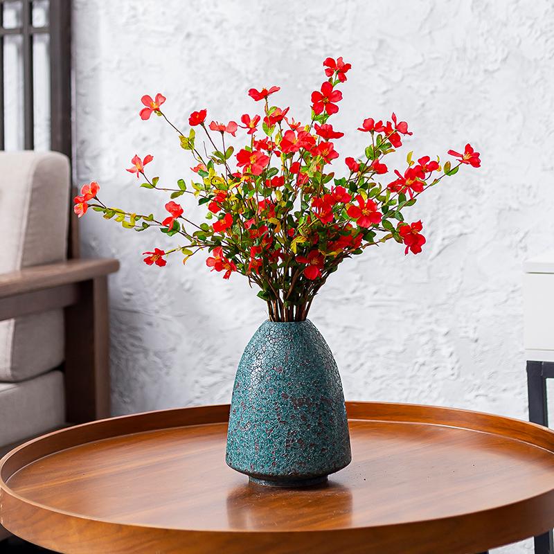 Handmade Japanese Zen Pottery Vase - Retro Ceramic for Flowers or Water Cultivation.