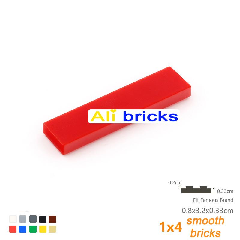 120pcs DIY Building Blocks Thin Figure Bricks Smooth 1x4 Dots Educational Creative Toys for Children Size Compatible With 2431