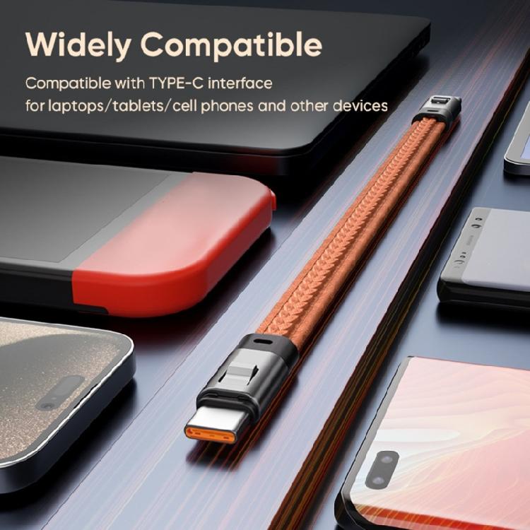 Phone Lanyard USB C Quick Charging Cable With Rotating 240W Type C Cable For Efficient Charging