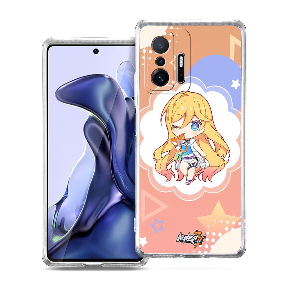 Cute Honkai Impact 3rd Game Phone Case For Xiaomi 14 13 12 Lite Mi 11 11X 13T 12T For Poco X5 X4 X3 NFC F5 F4 M4 Pro 5G Cover