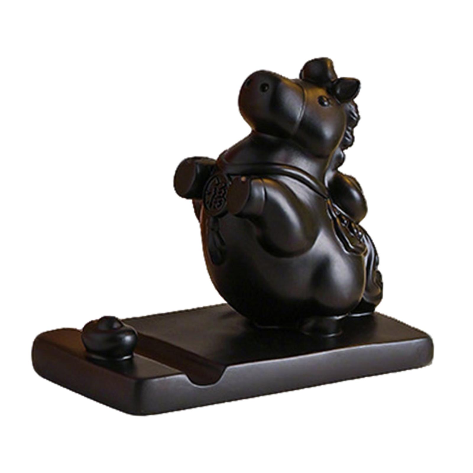 

Horse Statue Desk Phone Holder 2026 Chinese New Year Decor Year of The Horse Decor Feng Shui Decor for Desk чорний